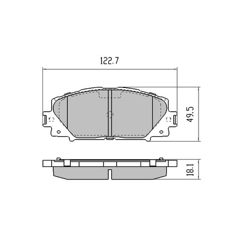 RDA FRONT GP MAX BRAKE PADS FOR TOYOTA YARIS 1.3L 1.5L 11/2005-2011 RDB2009
