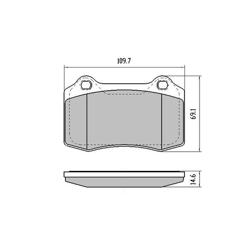 REAR RDA GP MAX BRAKE PAD SET FOR FORD FALCON FG GT GTP GTE 2008 ON RDB2157