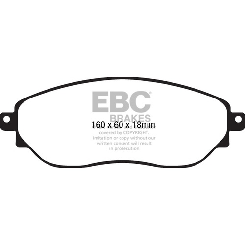 EBC ULTIMAX FRONT BRAKE PADS for Renault Trafic X82 1.6TD 4/2015-5/2017 DPX2226