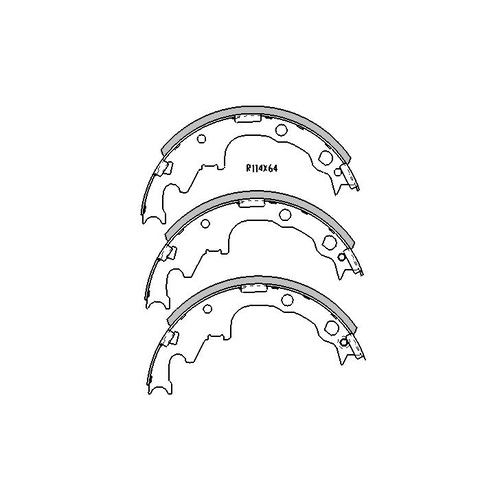 RDA REAR BRAKE SHOES FOR JEEP WRANGLER SPORT TJ 4.0L 1998-2/2007 R1715