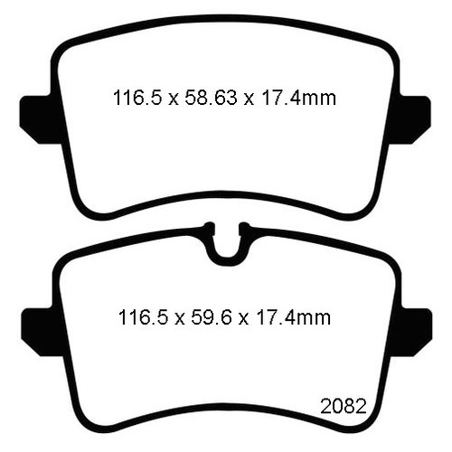 EBC REAR ULTIMAX BRAKES FOR AUDI A8 3.0TDI 184KW 9/2010-4/2014 DPX2082
