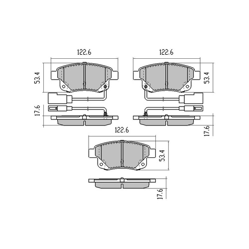 EXTREME REAR BRAKE PADS FOR FORD TRANSIT VM REAR UP TO 3.5T RDX2060