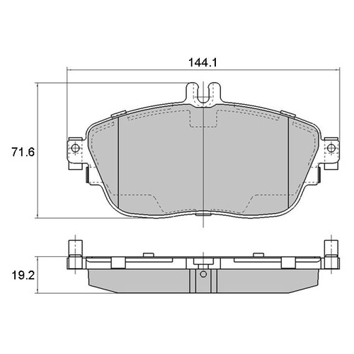 FULL SET GP MAX BRAKE PADS FOR MERCEDES-BENZ W176 A200 1.6T 1/2013-7/2018
