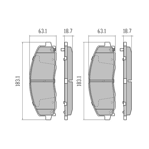 RDA EXTREME FRONT BRAKE PADS FOR FIAT FREEMONT JF *330MM BRAKES* 8/2011-12/2017