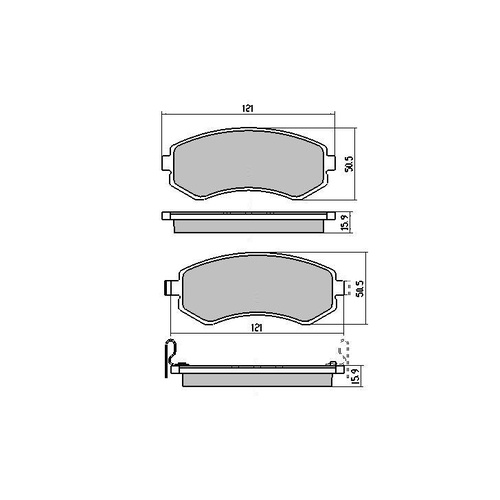 RDA FRONT GP MAX BRAKE PADS FOR NISSAN PULSAR N14 SSS 2.0L10/1991-9/1995 RDB1148