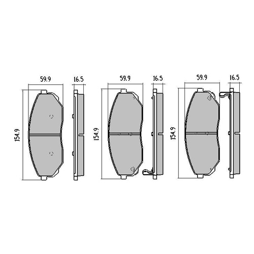 RDA EXTREME FRONT BRAKE PADS FOR KIA SORENTO 2.5TD 3.5L V6 10/2006-2010-RDX2011
