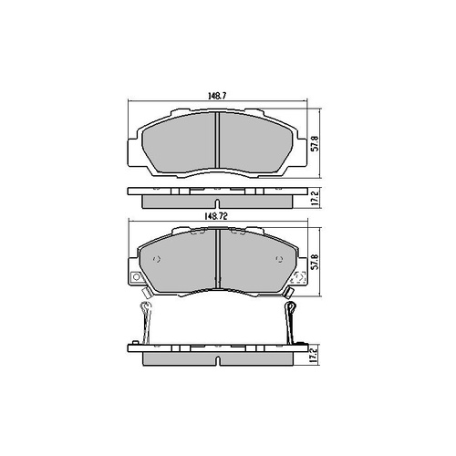 GP MAX FRONT BRAKE PADS FOR HONDA ACCORD CRV HRV INTEGRA ODYSSEY PRELUDE RDB1206