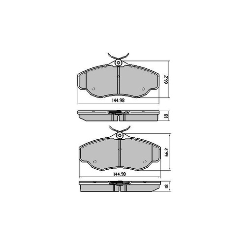 RDA EXTREME HD FRONT BRAKE PADS for Landrover Discovery TD5 II 11/1998-2004