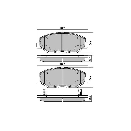 GP MAX FULL SET FRONT & REAR BRAKE PADS FOR HONDA CRV RD 2.4 4WD 9/2001-9/2006
