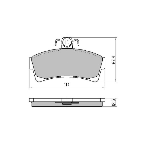 RDA GP MAX FRONT BRAKE PADS FOR FORD CORTINA TE-TF 1977-1982 RDB1024