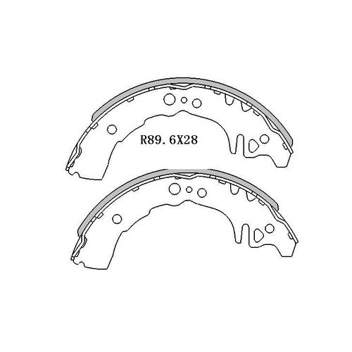RDA REAR BRAKE SHOES for Toyota Echo NCP10/NCP12 1999-2006 R1772
