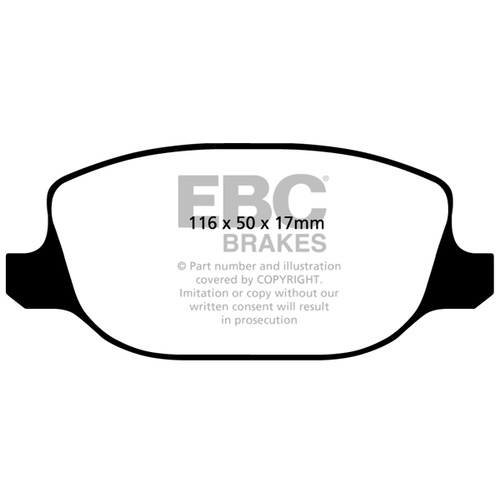 EBC REDSTUFF REAR BRAKE PADS FOR ALFA ROMEO 159 3.2JTS 6/2006-6/2012 DP31425
