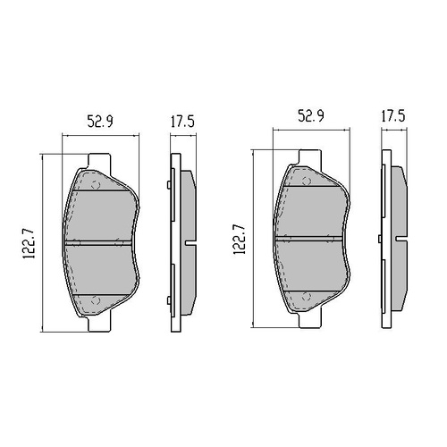 RDA GP MAX FRONT BRAKE PADS FOR PROTON GEN 2 1.6L 10/2004-11/2014 RDB1926