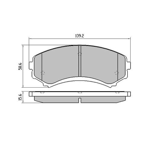 FULL SET RDA EXTREME BRAKE PADS for Mitsubishi Pajero NM NP 5/2000-9/2006