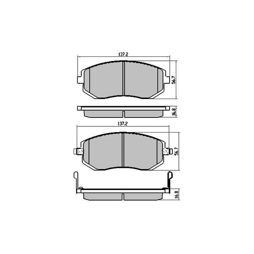 RDA EXTREME FRONT BRAKE PADS FOR SUBARU BRZ/IMPREZA/FORESTER/LIBERTY - RDX1491