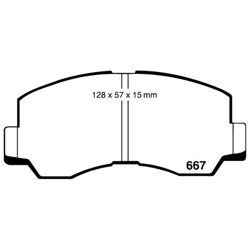 RDA GP MAX FRONT BRAKE PADS FOR MITSUBISHI L300 SC, SD, SE 4WD 1983-9/1986 RDB297