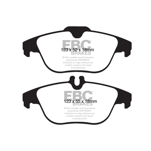 EBC YELLOW STUFF REAR BRAKE PADS FOR MERCEDES BENZ E500 A207 5.5L 2010-2011