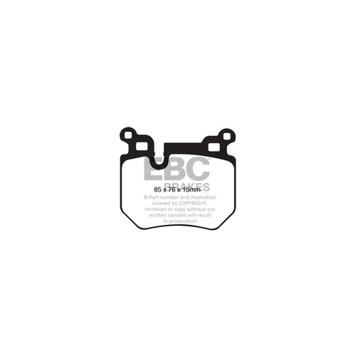EBC REDSTUFF CERAMIC REAR BRAKE PADS FOR BMW E82 E87 E88 E90 E91 E92 E93 *BREMBO* DP31996
