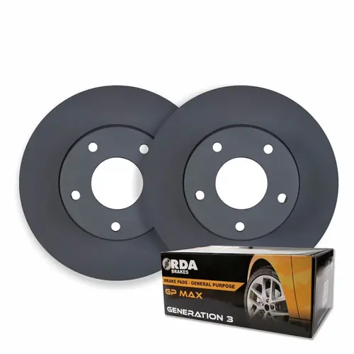 FRONT DISC BRAKE ROTORS + PADS FOR TOYOTA HI-ACE LH103R LH113R 8/1989-93