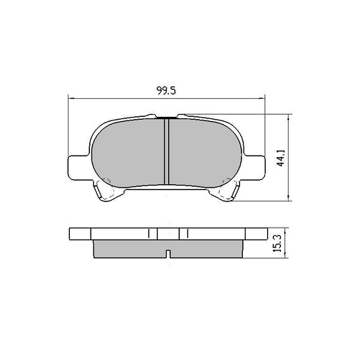 RDA GP MAX REAR DISC BRAKE PADS FOR TOYOTA AVALON MCX10R 3.0L V6 7/2000-9/2003