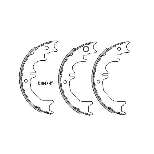 REAR HAND BRAKE SHOES FOR TOYOTA PRADO 95 SERIES, 120 SERIES & 150 SERIES R1744