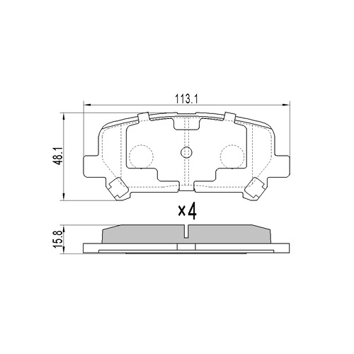 RDA EXTREME HEAVY DUTY REAR BRAKE PADS FOR HOLDEN COLORADO 7 2012 ONWARD RDX2263