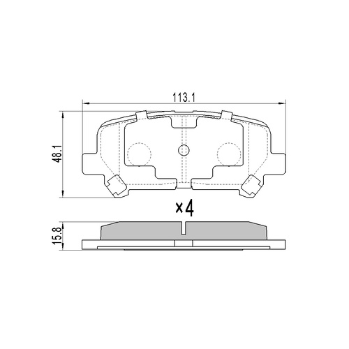 RDA EXTREME HEAVY DUTY REAR BRAKE PADS for HOLDEN COLORADO 7 2012 onward RDX2263