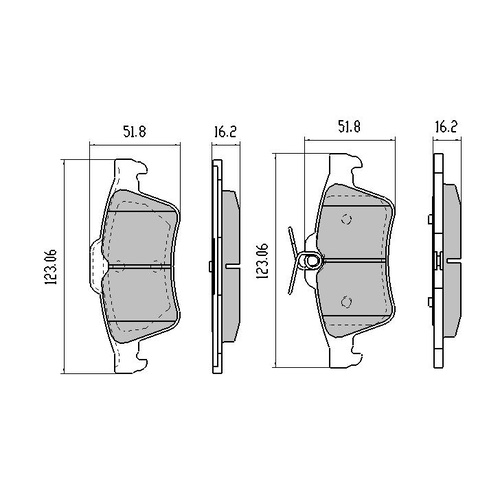 EBC ULTIMAX REAR BRAKE PADS FOR SAAB 9-3, 9-5 2002-2008 DP1749