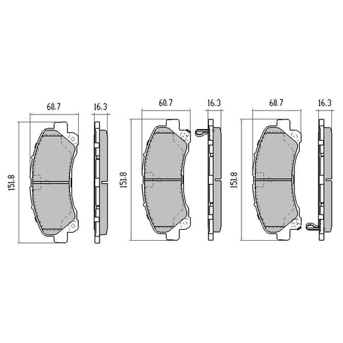 RDA EXTREME H/D FRONT DISC BRAKE PADS FOR HOLDEN COLORADO ISUZU DMAX - RDX2033