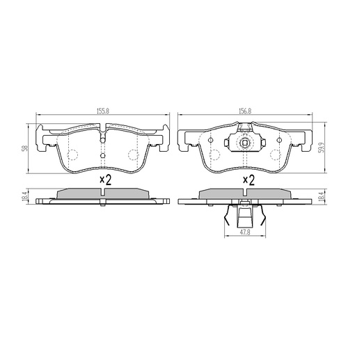 RDA EXTREME HEAVY DUTY FRONT BRAKE PADS FOR BMW 1 SERIES F20 2011 ONWARD RDX2249