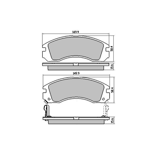 RDA GP MAX FRONT BRAKE PADS FOR VARIOUS MITSUBISHI DELICA, MAGNA, PAJERO-RDB1223