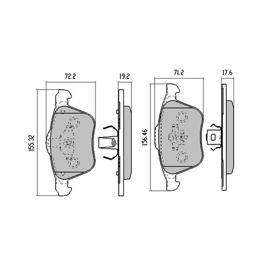 RDA EXTREME H/D BRAKE PADS FULL SET FOR MAZDA 3 BK MPS TURBO 2.3 7/2006-5/2009