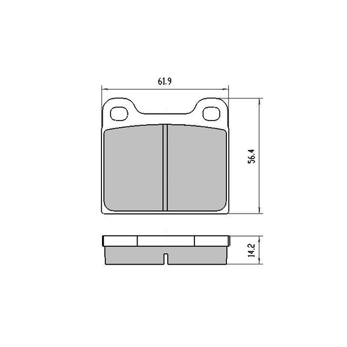 RDA GP MAX REAR BRAKE PADS FOR MERCEDES BENZ W108 300SEL 3.5 V8 1/70-7/72 RDB2