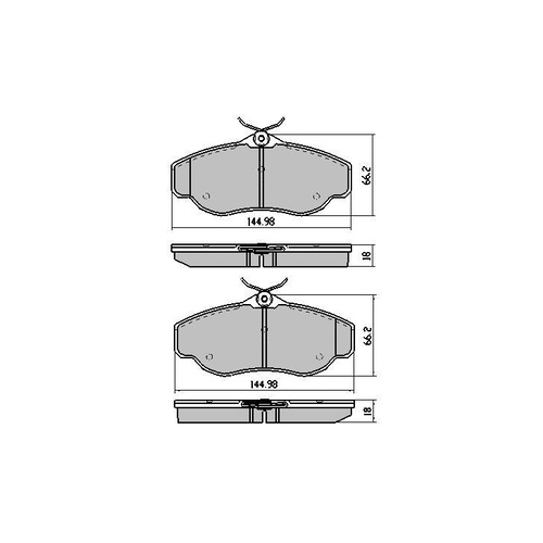 FULL SET RDA EXTREME HEAVY DUTY BRAKE PADS FOR LANDROVER DISCOVERY II 1999-2004