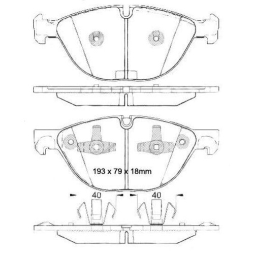 EBC REDSTUFF FRONT BRAKE PADS FOR BMW E70 X5 3.0TD 210KW 9/2007-10/2008- DP31994