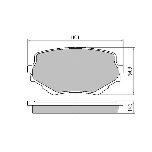 RDA GP MAX FRONT BRAKE PADS FOR SUZUKI GRAND VITARA 1998-2005 RDB1312