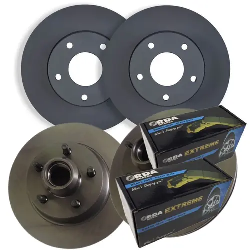 Front & Rear RDA Disc Brake Rotors & H/D Pads For Renault Trafic X82 2014-on