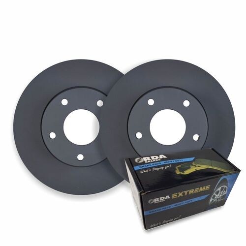 Front RDA Disc Brake Rotors & Ceramic Pads For Toyota HiAce TRH226R TRH229R 2.7L 1/2005-2013