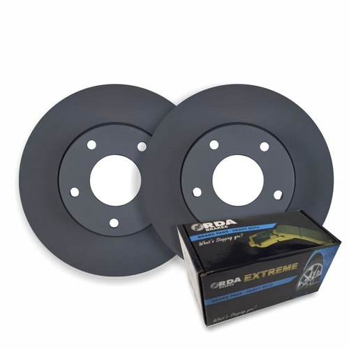 FRONT RDA DISC BRAKE ROTORS & H/D PADS FOR SSANGYONG ACTYON Q100 2.0TD 2006-2012