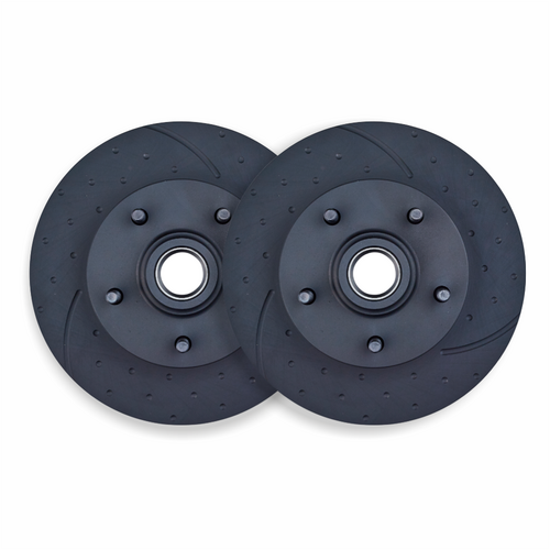 DIMPLED & SLOTTED FRONT BRAKE ROTORS FOR FORD EF EL XR6 XR8 *ABS*1994-1996 RDA132D