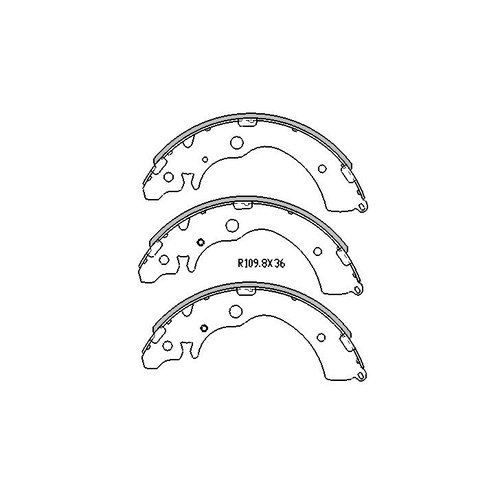 RDA REAR BRAKE SHOES FOR SUZUKI JIMNY 1999 ONWARDS PAIR - R1999