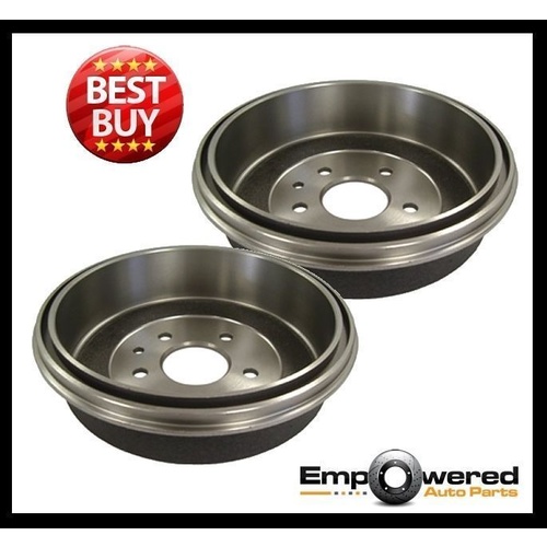 REAR BRAKE DRUMS with 12 MTH WARRANTY RDA6506 PAIR for Mazda 121 Metro 1996 on