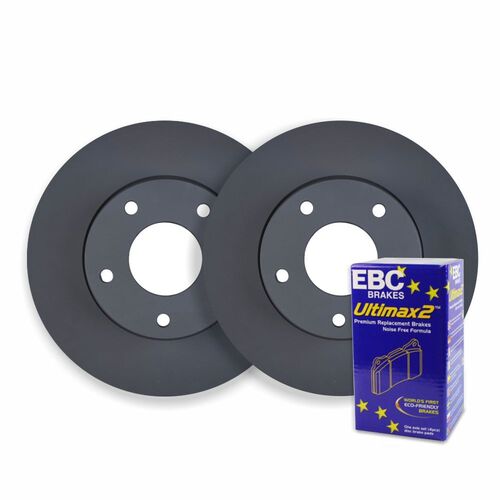 FRONT DISC BRAKE ROTORS + PADS for Mitsubishi Challenger PB PC 295mm 2010 on 