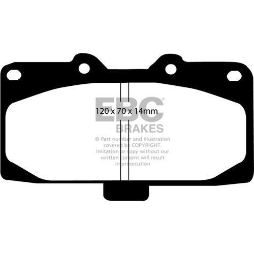EBC RED STUFF FRONT BRAKE PADS FOR NISSAN SKYLINE R32 GTST SUMITOMO 1989-1993