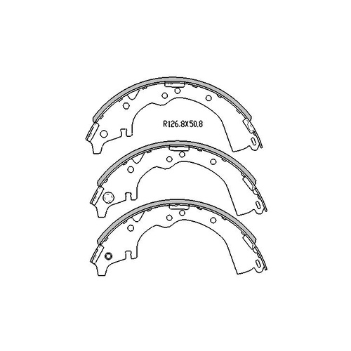 RDA REAR BRAKE SHOES FOR TOYOTA HILUX 2WD YN57 SR5 1983-1989 - R1492 SET