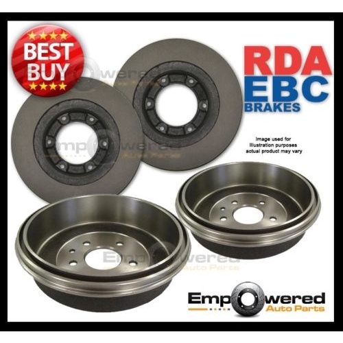 RDA FRONT DISC BRAKE ROTORS & REAR BRAKE DRUMS FOR HOLDEN RODEO RA TFS26 TFS77