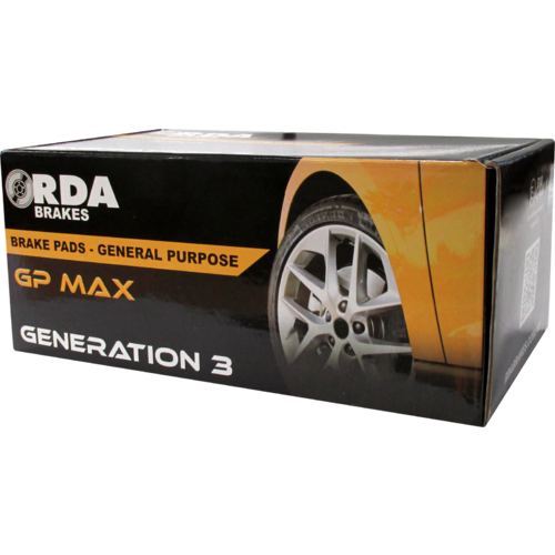 RDA GP MAX REAR BRAKE PADS FOR NISSAN DUALIS 2 + 2.0L AWD/FWD 7/2010-2012 RDB1509