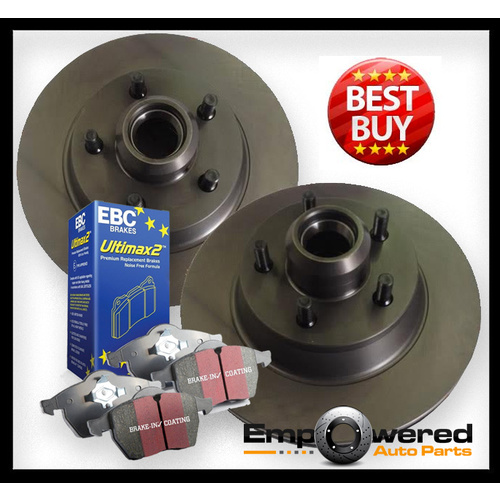 REAR DISC BRAKE ROTORS + PADS for Renault Clio 1.4L *240mm* 7/2005 on RDA7359